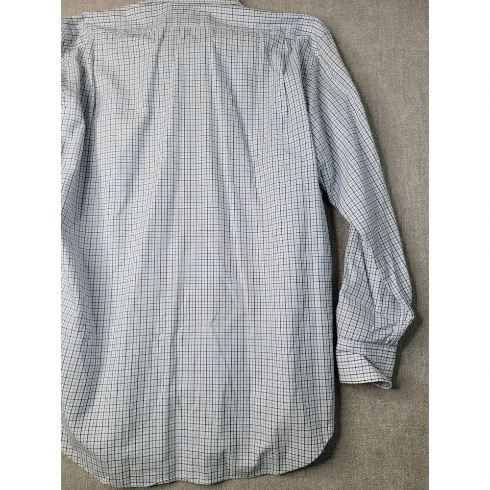 Polo Ralph Lauren Button Down Shirt Mens‎ 15.5 Blue Check Regent Classic Fit